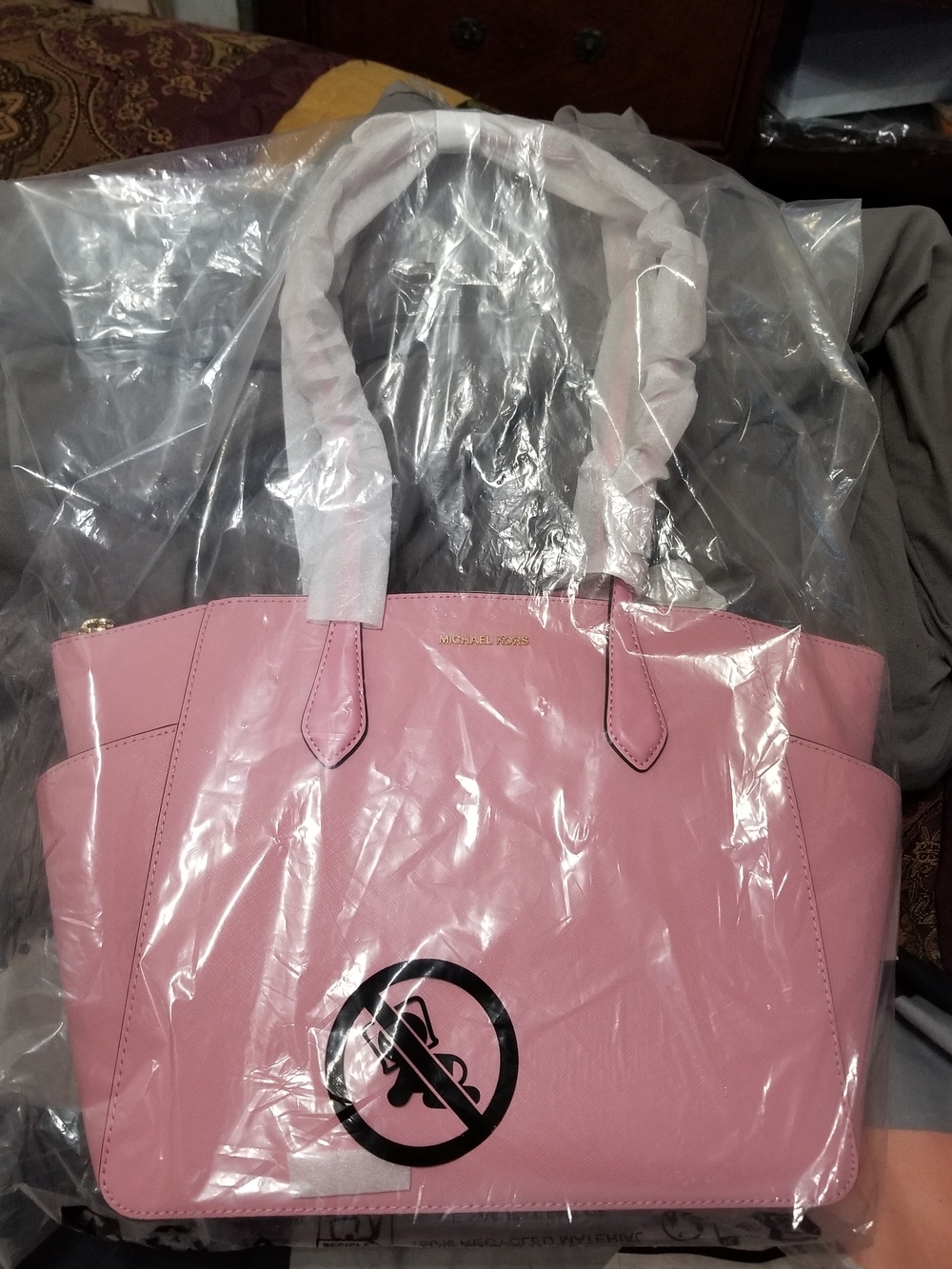 Michael Kors Pink Leather Tote